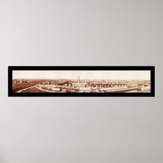 Wood River Refinery Foto 1908 Poster (Voorkant)