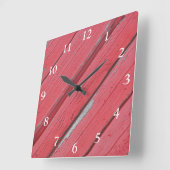 Wood rode kruid vierkante klok (Hoek)