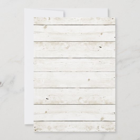 Wood Rustic Herfst Pumpkin Housewarming Kaart (Achterkant)