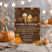 Wood Rustic Pumpkin Baby brouwt voor Boy Kaart