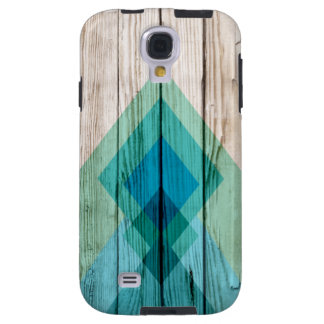 Wood Samsung galaxy s4 hoesje Chevron Zig Zag Trib