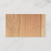 Wood Slice Baby Shower Diaper Raffle Ticket Informatiekaartje (Achterkant)