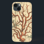 Wood & Small Coral iPhone 13 Hoesje<br><div class="desc">Stayed relaxed with this beautiful piece of sealife art. This beautiful silhouette of these coral reef will look great on any product. Take the beach with you where ever you go! Enjoy nature eindigde.</div>