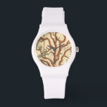 Wood & Small Coral Horloge<br><div class="desc">Stayed relaxed with this beautiful piece of sealife art. This beautiful silhouette of these coral reef will look great on any product. Take the beach with you where ever you go! Enjoy nature eindigde.</div>