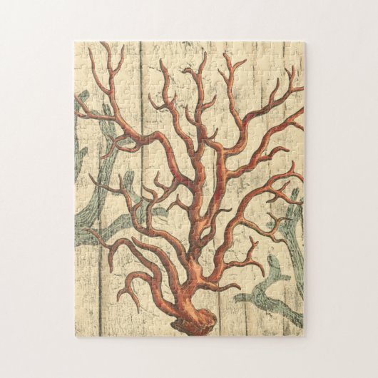 Wood & Small Coral Legpuzzel (Verticaal)