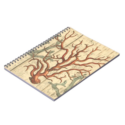 Wood & Small Coral Notitieboek (Linkerzijde)