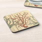 Wood & Small Coral Onderzetter (Linkerzijde)