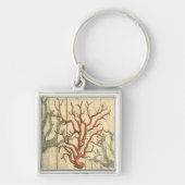 Wood & Small Coral Sleutelhanger (Voorkant)