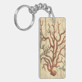 Wood & Small Coral Sleutelhanger (Voorkant Links)