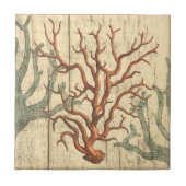 Wood & Small Coral Tegeltje (Voorkant)