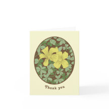 Wood Sorrel Woodblock Style