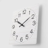 Wood Square Wall klok (Hoek)