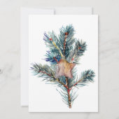 Wood Star Ornament Kerstfeest Kaart (Achterkant)