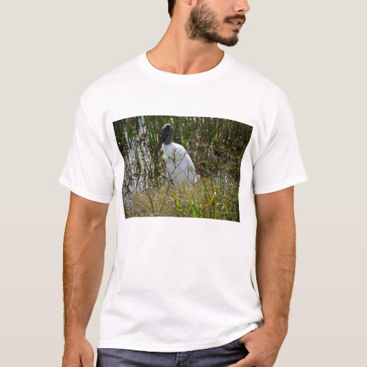 Wood Stork Bird Florida Foto T-shirt (Voorkant)