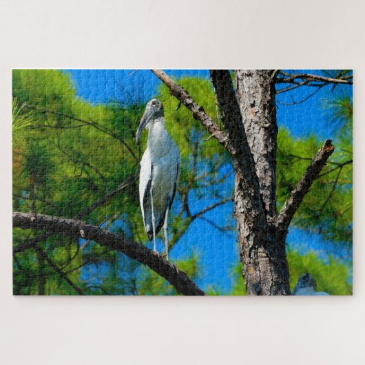 Wood Stork Florida Legpuzzel (Horizontaal)