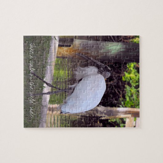 Wood Stork Walking Legpuzzel (Horizontaal)