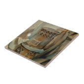 Wood Stove en Sythe Tegeltje (Zijkant)