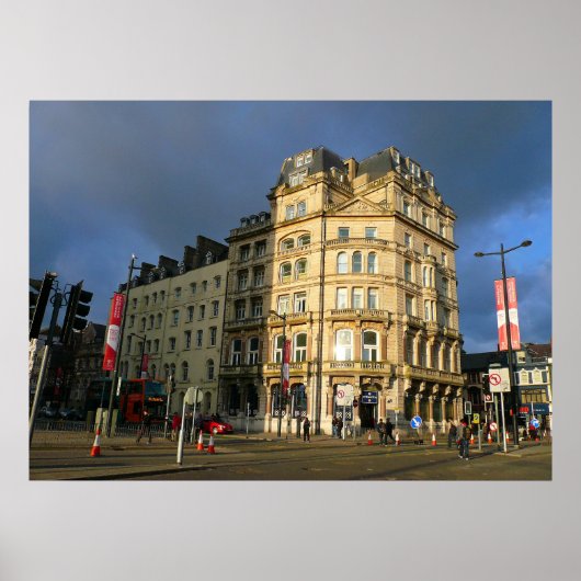 Wood Street, Cardiff, Wales Poster (Voorkant)