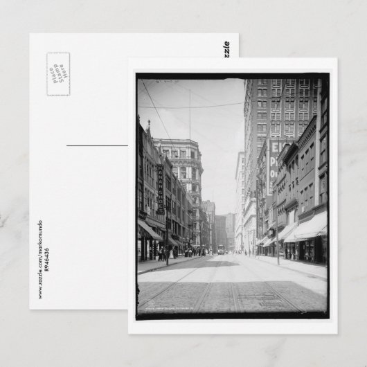 Wood Street, Pittsburgh, Pennsylvania  Briefkaart (Voorkant / Achterkant)