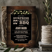 Wood Surprise 50e verjaardag BBQ Kaart