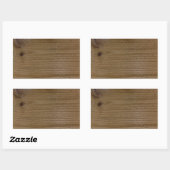 Wood texture of native timber rechthoekige sticker (Vel)