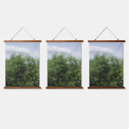 Wood Topped Wall Tapestry 3 style and design Hangend Wandkleed
