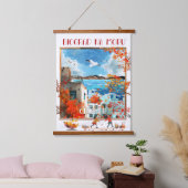 Wood Topped Wall Tapestry - Biograd na Moru 2 Hangend Wandkleed (Slaapkamer)