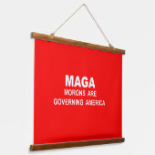 Wood Topped Wall Tapestry Hangend Wandkleed (Gebogen)