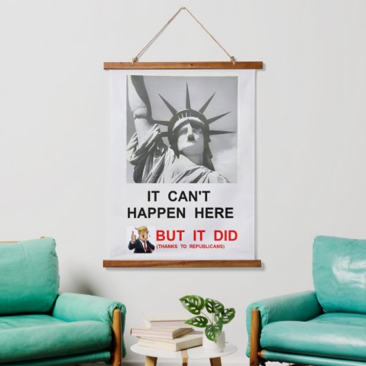 Wood Topped Wall Tapestry Hangend Wandkleed (Woonkamer)