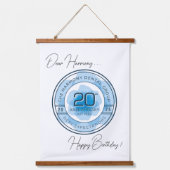 Wood Topped Wall Tapestry Hangend Wandkleed (Voorkant)