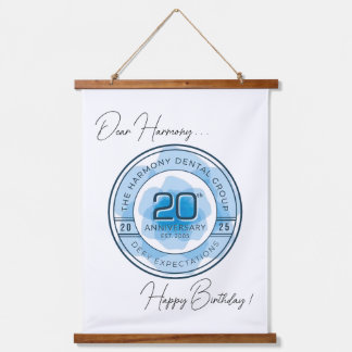 Wood Topped Wall Tapestry Hangend Wandkleed