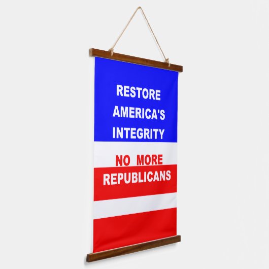 Wood Topped Wall Tapestry Hangend Wandkleed (Gebogen)