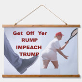 Wood Topped Wall Tapestry Hangend Wandkleed (Voorkant)