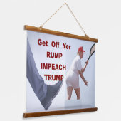 Wood Topped Wall Tapestry Hangend Wandkleed (Gebogen)