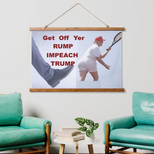 Wood Topped Wall Tapestry Hangend Wandkleed (Woonkamer)