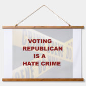 Wood Topped Wall Tapestry Hangend Wandkleed (Voorkant)