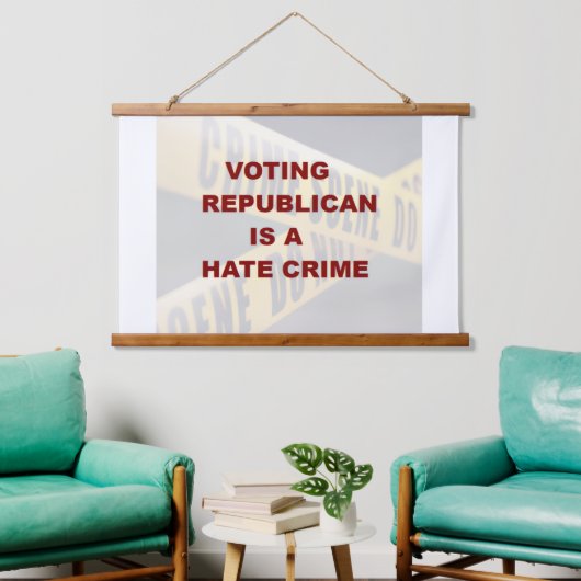 Wood Topped Wall Tapestry Hangend Wandkleed (Woonkamer)