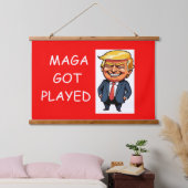 Wood Topped Wall Tapestry Hangend Wandkleed (Slaapkamer)