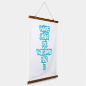 Wood Topped Wall Tapestry Hangend Wandkleed (Gebogen)