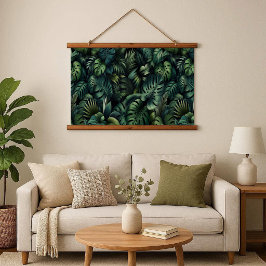 Wood Topped Wall Tapestry Hangend Wandkleed