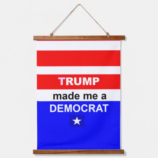 Wood Topped Wall Tapestry Hangend Wandkleed (Voorkant)