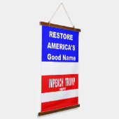 Wood Topped Wall Tapestry Hangend Wandkleed (Gebogen)