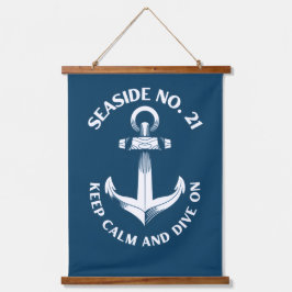 wood topped wall tapestry hangend wandkleed