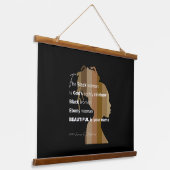 Wood Topped Wall Tapestry Hangend Wandkleed (Gebogen)