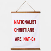 Wood Topped Wall Tapestry Hangend Wandkleed (Voorkant)