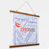 Wood Topped Wall Tapestry (landscape) Hangend Wandkleed (Gebogen)