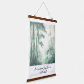 Wood Topped Wall Tapestry Paz Hangend Wandkleed (Gebogen)
