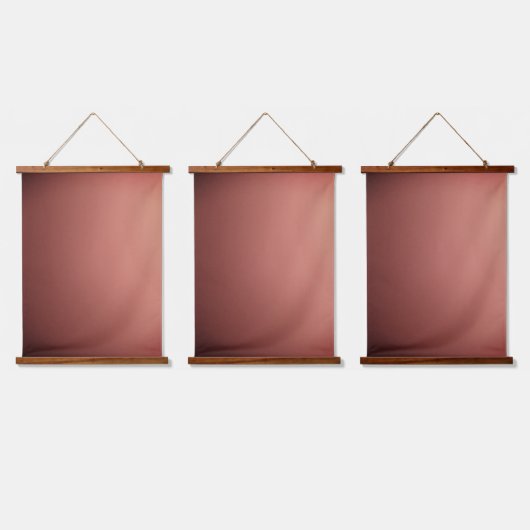 Wood Topped Wall Tapestry style and design Hangend Wandkleed (Driedubbel)