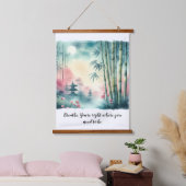 Wood Topped Wall Tapestry Zen Hangend Wandkleed (Slaapkamer)