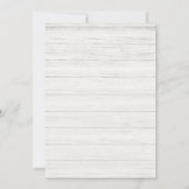 Wood Touchdown Tiny Toes Autumn Boy Baby shower Kaart (Achterkant)